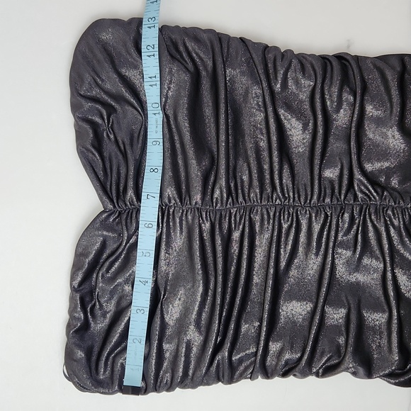 Express Ruched Tube Cocktail Metallic Top - Picture 12 of 15